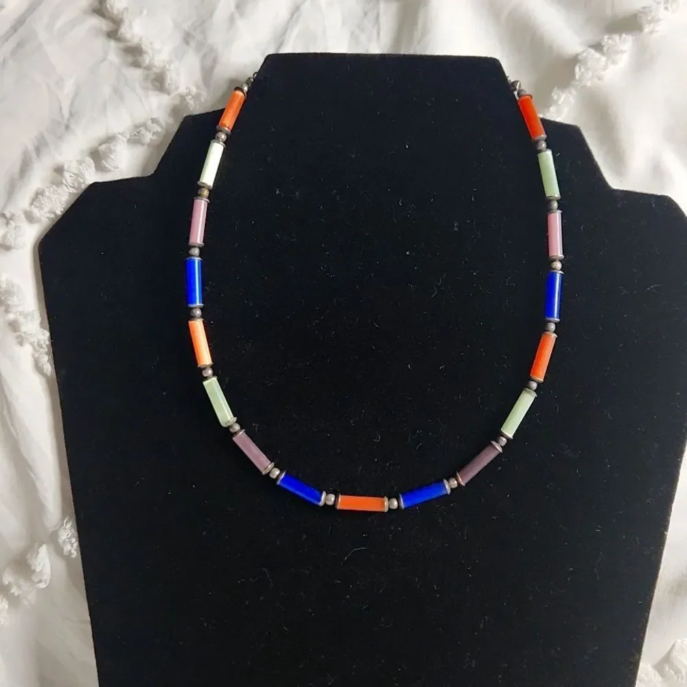 Tube Beaded Necklace
